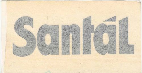 Santal Real Car Sticker (12cm x 7cm)