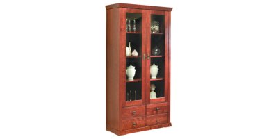 Santos Display Cabinet - Glazed 2 Door