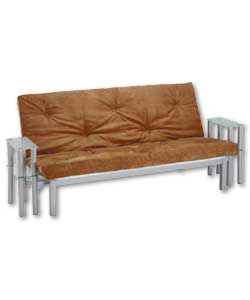 Sapporo Futon and Coffee Suede Mattress