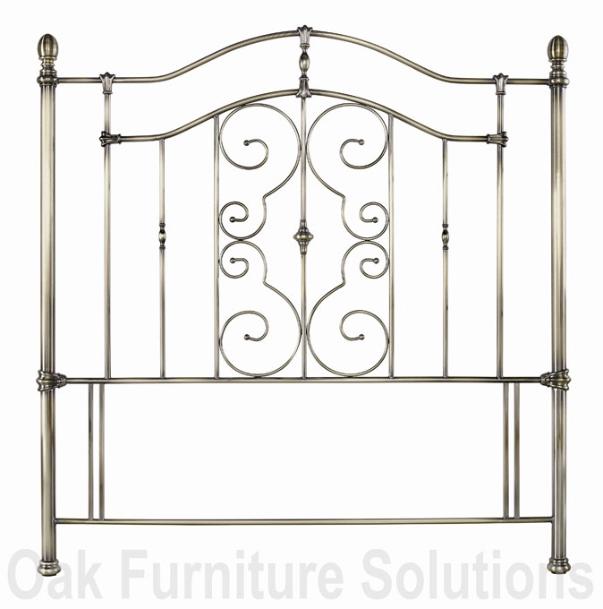 Unbranded Sara Antique Brass Headboard - 135cm - Double