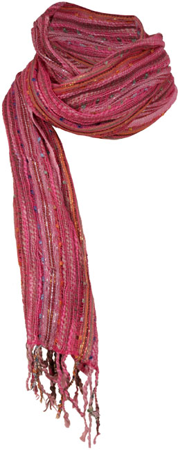 Unbranded Sarah slubby metallic scarf