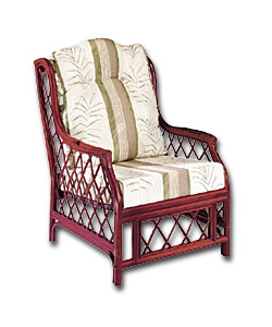 Sari Cane Chair - Chocolate Brown Finish