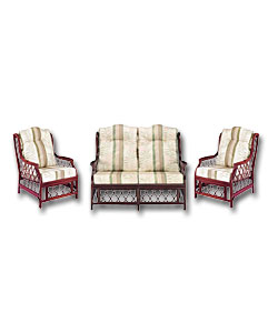 Sari Cane Suite - Comprises Sofa and 2 Chairs