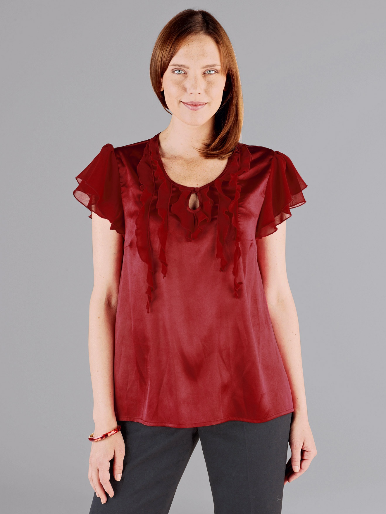 Unbranded Satin and Voile Blouse