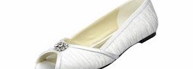 Unbranded Satin Flat Heel Chunky Heel Flats Womens Shoes