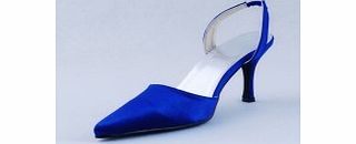 Unbranded Satin Kitten Heel Closed Toe Slingbacks Pumps