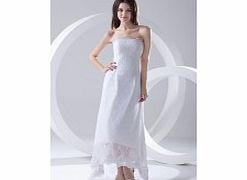 Unbranded Satin Lace Ankle-length Floor-length Strapless
