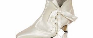 Unbranded Satin Low Heel Kitten Heel Closed Toe Boots
