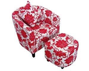 Unbranded Sauchiehall armchair and footstool