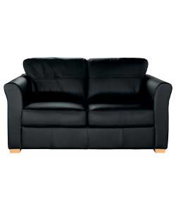 Savana Large Leather Sofa - Black