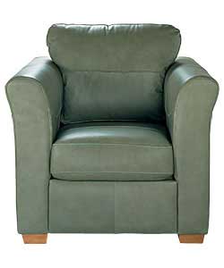 Savana Leather Chair - Olive