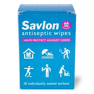 Savlon Antiseptic Wipes - Size: 10