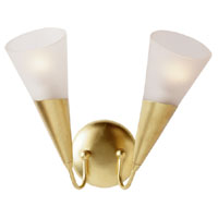 Scala Double Wall Light Satin Brass Plated