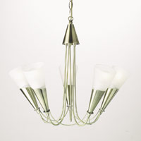 Scala Five Light Pendant Antique Brass Plated