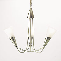 Scala Three Light Pendant Antique Brass Plated