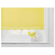 Unbranded Scalloped Edge Roller Blind, Buttercup Yellow 90cm