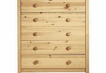 Unbranded Scandinavia 5 Drawer Chest - Pine