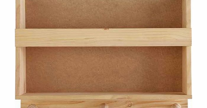 Unbranded Scandinavia Shelving Display Unit with Hooks -