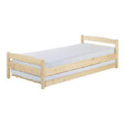 Unbranded Scandinavia Single Guest bed and Storage, Pine