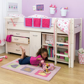 Unbranded Scandinavian Midsleeper Cabin Bed - Single