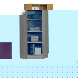 Unbranded Scandinavian Real Wood Veneer Corner Bookcase -