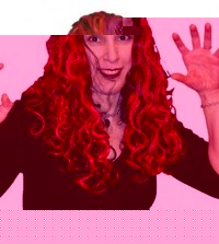 Scarlet Temptress Witch Wig