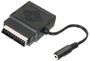 Scart plug/socket to 3.5mm stereo jack socket