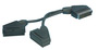 Scart plug to 2 scart socket lead