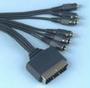 SCART TO 6X PHONO-BLUE 1.5M