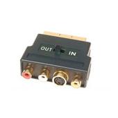 Scart To SVHS And 3 x RCA Phono TV Adaptor