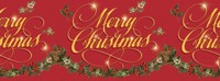 Get instant swags and good cheer with this 50 feet long Merry Christmas border roll.