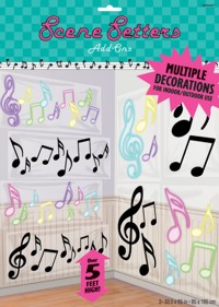 These scene setter posters of Musical Notes are great for a 50s party but could be used in a wide va
