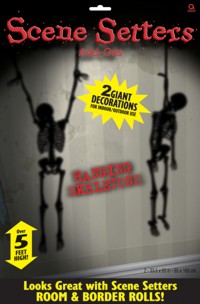 Unbranded Scene Setter - Hanging Skeletons Pk2