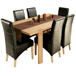 Scenic Rectangular Dining Table and 4 Chairs