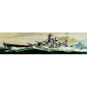 Scharnhorst plastic kit from German specialists Revell. Launched on 3.10.1936 the Scharnhorst was at