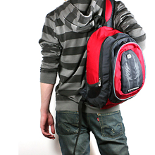 Unbranded School bag - Merlin (red)