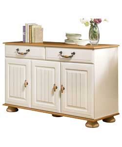 Unbranded Schreiber Large Country Cream and Natural Sideboard