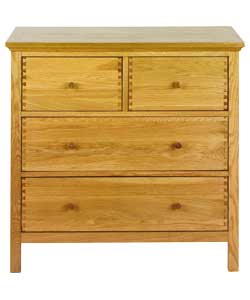 Unbranded Schreiber Windsor 4 Drawer Chest - Oak