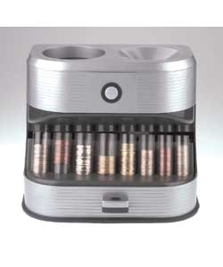 This motorised coin sorter uses new technology to