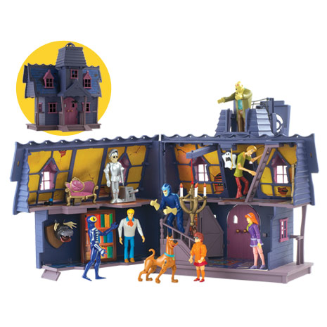 The Scooby Doo Mystery Mansion playset. This huge playset includes 13 features, and is in scale with