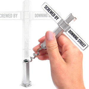 Unbranded Screwed by Downing Street Corkscrew