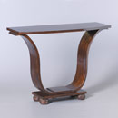 This solid Elm Art-Deco hall table has a style all of it`s own. It`s elegant styling would