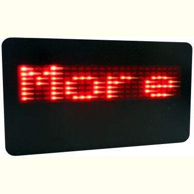 Scrolling LED Badge