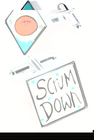 Unbranded Scrum Down Cufflinks