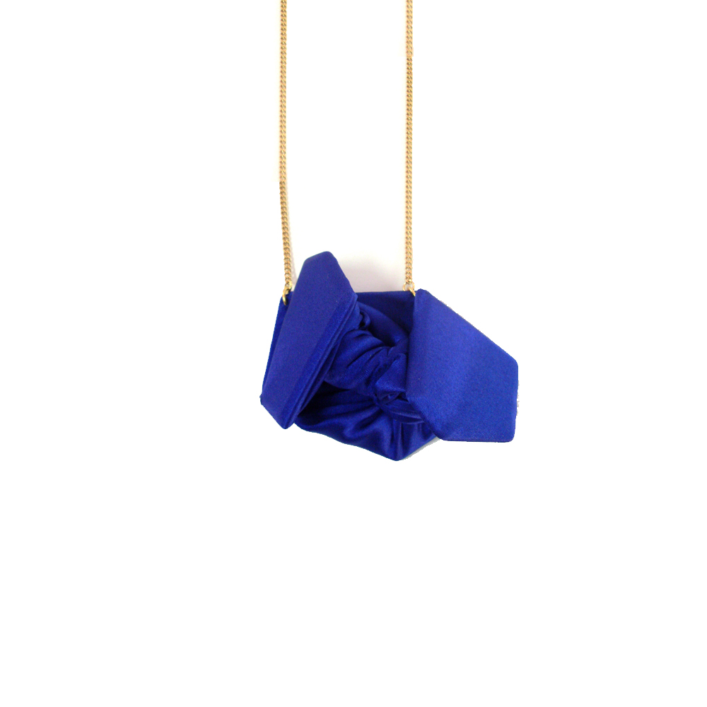 Unbranded Sculptural Irregular Pendant - Electric Blue