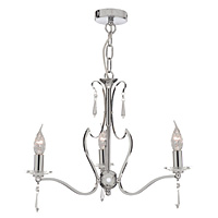 Unbranded SE2383 3CC - 3 Light Polished Chrome Hanging Light