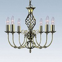 Unbranded SE8396 6 - 6 Light Antique Brass Hanging Light