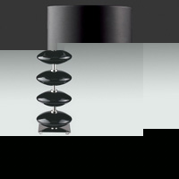 Unbranded SE8580 39BK - Black Ceramic Table Lamp Pair