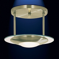 Unbranded SE8607AB - Antique Brass Semi Flush Light