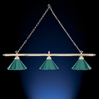 Unbranded SE90 3 - Polished Brass Snooker Light